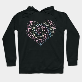 Pi Day Tie Dye Heart Happy Pi Day 3.14 Mathematic Math Teacher Women Girl Mathematics Hoodie